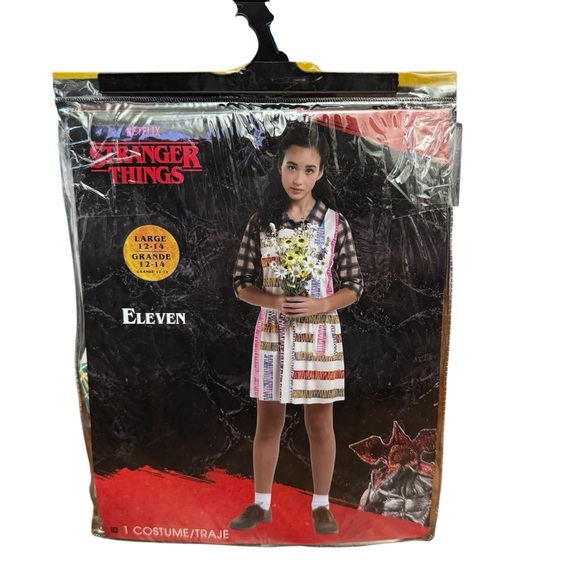 Halloween Costume Netflix Stranger Things Eleven NWT Sz Large - Picture 1 of 4